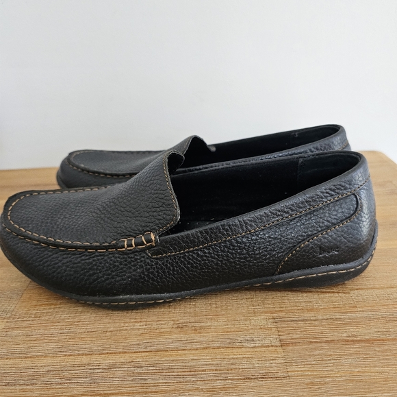 BOC Born Concept Brampton Mens Pebbled Black Leather Slip On Loafers, - Picture 5 of 10